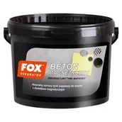 Farby wewnętrzne - FOX Dekorator Tynk dekoracyjny Beton Magnetyczny 5 kg - miniaturka - grafika 1