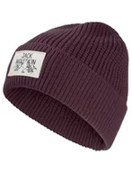 Odzież trekkingowa damska - Jack Wolfskin Czapka Badge A61610 Fioletowy - miniaturka - grafika 1