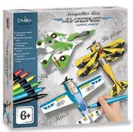 Zabawki kreatywne - Makiety do złożenia i malowania Samoloty, Crea Lign - miniaturka - grafika 1