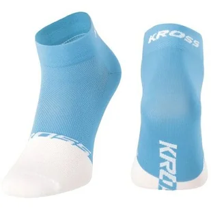 Skarpetki rowerowe KROSS Active Lady Low ( L) Niebiesko-biały - Skarpetki kolarskie - miniaturka - grafika 1