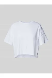 T-shirt krótki z detalem z logo model ALENA - Noisy May - Koszulki i topy damskie - miniaturka - grafika 1