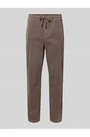 Spodnie męskie - Spodnie sztruksowe o kroju tapered z mieszanki bawełny model LINUS - Only & Sons - miniaturka - grafika 1