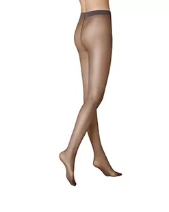 KUNERT Damskie rajstopy SATIN LOOK 20 20 DEN, szare (Platin 0920), 40/42, Czarny (platyna), 66-68 - Rajstopy - miniaturka - grafika 1