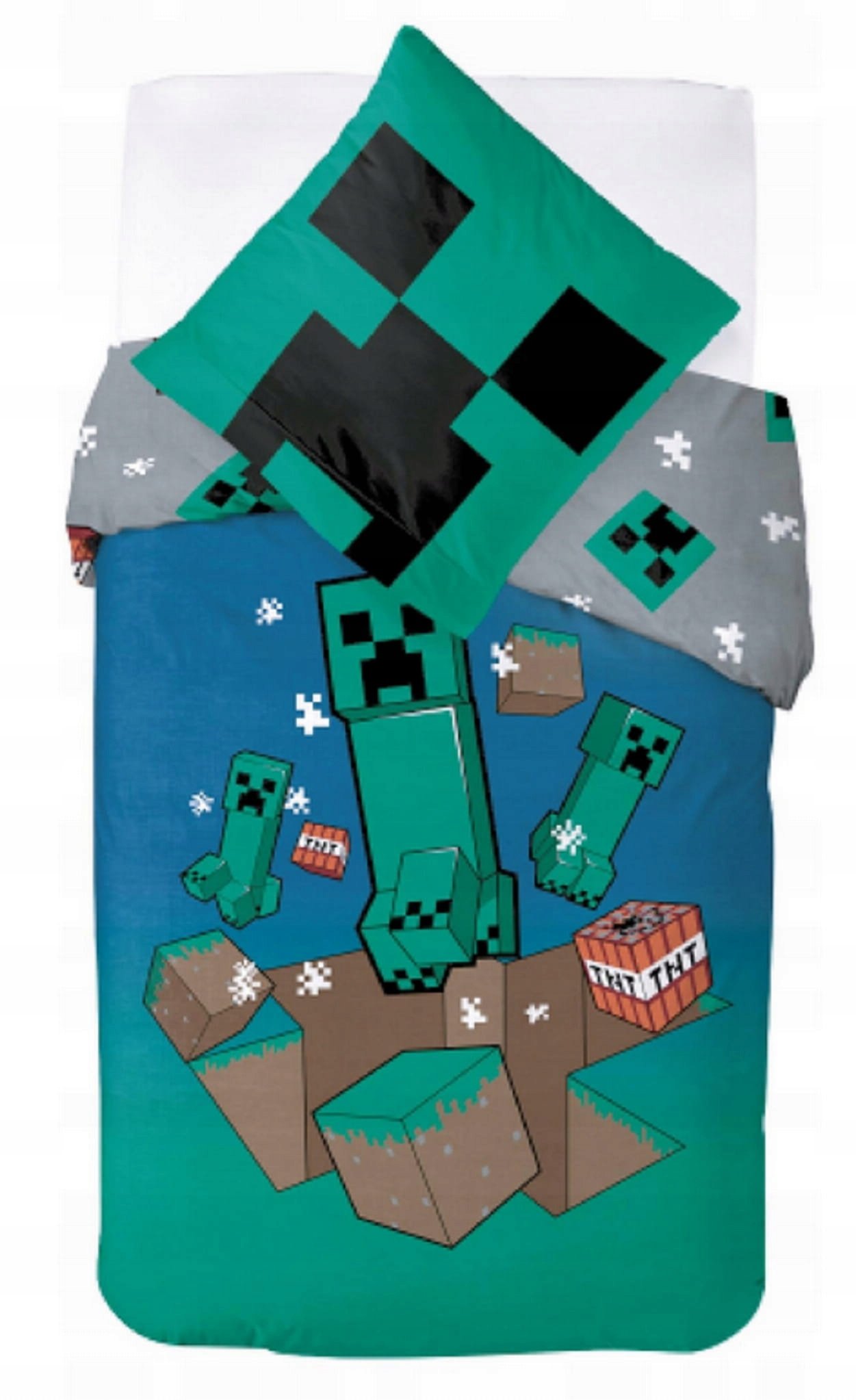 Pościel Minecraft 160x200 Alex Stiff Pig creeper