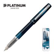 Pióra wieczne - Platinum Pióro wieczne Prefounte Night Sea M w plastikowym opakowaniu na blistrze niebieskie PLA-PPF800-59M - miniaturka - grafika 1