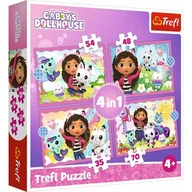 Puzzle - Puzzle 4w1 Przygody Gabi TREFL - miniaturka - grafika 1