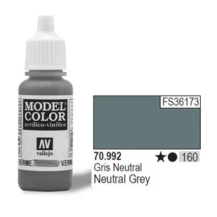 Vallejo Model Color Neutral Grey 17ml 70.992 - Akcesoria do gier planszowych - miniaturka - grafika 1