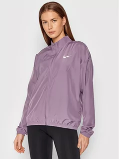 Kurtki damskie - Nike Kurtka do biegania Swoosh Packable DD4925 Fioletowy Regular Fit - grafika 1