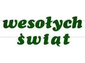 Ozdoby bożonarodzeniowe - Girlanda z filcu napis Wesołych Świąt - 10 m - miniaturka - grafika 1