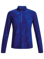 Kurtki i kamizelki sportowe damskie - Under Armour Bluza funkcyjna w kolorze niebieskim ze wzorem - miniaturka - grafika 1