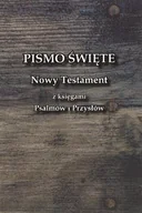 Religia i religioznawstwo - Wrota nadziei Nowy Testament z księgami Psalmów i Przysłów Uwspółcześniona Biblia Gdańska UBG - oprawa miękka - miniaturka - grafika 1