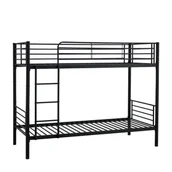 Łóżka dla dzieci i młodzieży - Bunky 90 Czarny Halmar Łóżko Piętrowe Halmar - miniaturka - grafika 1