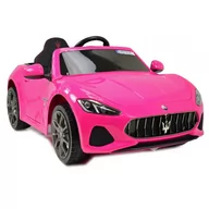 Pojazdy elektryczne dla dzieci - Import SUPER-TOYS MASERATI GRANCABRIO MY18 Z AMORTYZATORAMI PILOT PANEL RADIO FM BLUETOOTH/S302 S-302-RÓŻOWY - miniaturka - grafika 1