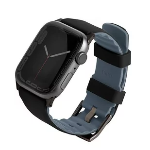 UNIQ pasek Linus Apple Watch Series 4/5/6/7/8/SE/SE2 38/40/41mm. Airosoft Silicone czarny/midnight black - Akcesoria do smartwatchy - miniaturka - grafika 1