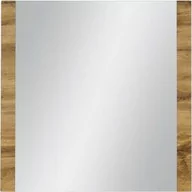 Lustra - Lustro łazienkowe dąb naturalny 80x80cm FOKUS NEW - miniaturka - grafika 1