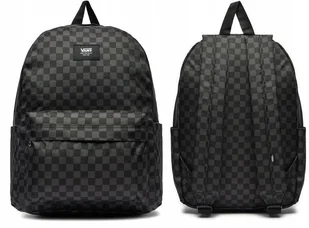 Vans Plecak Szkolny Old Skool Checkerboard Szachownica Klasyk Realm Czarny - Plecaki szkolne i tornistry - miniaturka - grafika 1