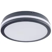Lampy ogrodowe - Kanlux plafon zewnętrzny LED z czujnikiem ruchu Beno 24W NW-O-SE GR 24W 1920lm 4000K 26cm szary IP54 33345 33345 - miniaturka - grafika 1