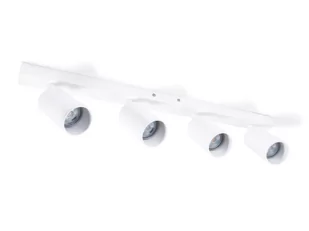 Oprawa halogenowa natynkowa ścienno - sufitowa LED Viki L x4 - Biała - Oprawy, klosze i abażury - miniaturka - grafika 1