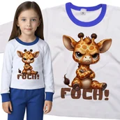 Piżamy dla dziewczynek - Piżama dziecięca Śmieszna Mała Obrażona Żyrafa Żyrafka Foch 98/104 - VoloDonum - miniaturka - grafika 1