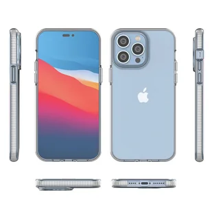 Spring Case etui iPhone 14 Pro Max silikonowy pokrowiec z ramką jasnoniebieskie - Etui i futerały do telefonów - miniaturka - grafika 2