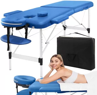 Stół do masażu i rehabilitacji 60 cm - przenośny stół do terapii manualnej - składana konstrukcja, duża stabilność, ergonomiczny zagłówek (4Fizjo Mass - Akcesoria medycyny naturalnej - miniaturka - grafika 1