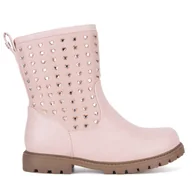 Buty dla dziewczynek - Botki Nelli Blu CS1575-05 Różowy - miniaturka - grafika 1