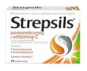 Witaminy i minerały - Reckitt Benckiser Healthcare STREPSILS Z WITAMINĄ C 24 past 4652101 - miniaturka - grafika 1
