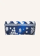 Stroje kąpielowe - Seafolly Góra Od Bikini Bandeau Corfu blau - miniaturka - grafika 1
