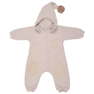 Kombinezony dla dzieci - Hi Little One kombinezon całoroczny z kapturem TOG 2,0 OverSize BOHO Dark Pink roz M Pom Pom - miniaturka - grafika 1