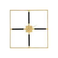 Zegary - Zegar ścienny 24C śr. 80 cm czarno-złoty - miniaturka - grafika 1