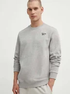 Bluzy męskie - Bluza bez kaptura męska polarowa Reebok Identity Small Logo Fleece Crew 100202866 S Szara (1200143505410) - miniaturka - grafika 1
