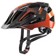 Kaski rowerowe - UVEX Quatro Helmet, titan/orange 56-61cm 2021 Kaski MTB S4107752817 - miniaturka - grafika 1