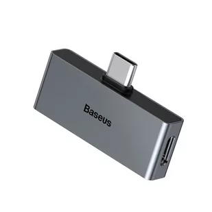 Baseus Baseus Adapter Baseus CATL57-0A (USB typu C - Jack 3,5 mm ; kolor szary) 2_246611 - Kable komputerowe i do monitorów - miniaturka - grafika 3