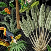 Płytki ceramiczne - Alfa-Cer Dekor Midnight Garden 8z8 60x60 - miniaturka - grafika 1