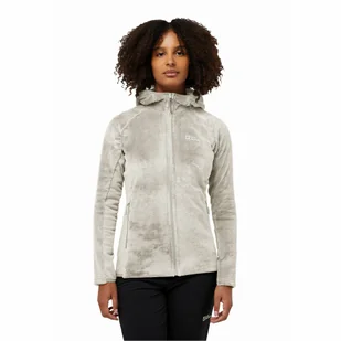 Damska kurtka polarowa Jack Wolfskin ROTWAND HOODED FZ W pale sand - 2XL - Kurtki damskie - miniaturka - grafika 1