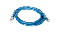 Kable miedziane - Goobay Kabel krosowy patchcord F UTP kat 5e CCA niebieski 1,5m 95532 - miniaturka - grafika 1