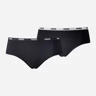 Majtki damskie - Komplet damskich majtki hipster 2 sztuki Puma Women Hipster 2P Hang 90784803 S Czarny (8718824911120) - miniaturka - grafika 1