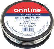 Kleje i inne preparaty budowlane - Spoiwo lutownicze/lut miękki Sn97Cu3 2,5mm 100g - miniaturka - grafika 1