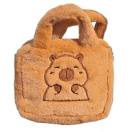 Torebki damskie - Pluszowa Torba Torebka z Paskiem na Ramię Urocza Kapibara - miniaturka - grafika 1