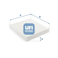 Filtry kabinowe - Filtr, wentylacja przestrzeni pasażerskiej UFI Filtry 53.383.00 - miniaturka - grafika 1