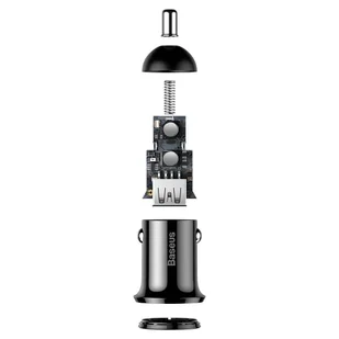 Baseus Grain Pro ładowarka samochodowa 2x USB 4,8 A czarny (CCALLP-01) - Ładowarki samochodowe - miniaturka - grafika 8