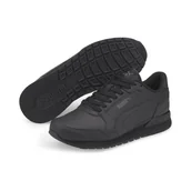 Buty trekkingowe damskie - Młodzieżowe skórzane buty sportowe ST Runner v3 PUMA Black - miniaturka - grafika 1