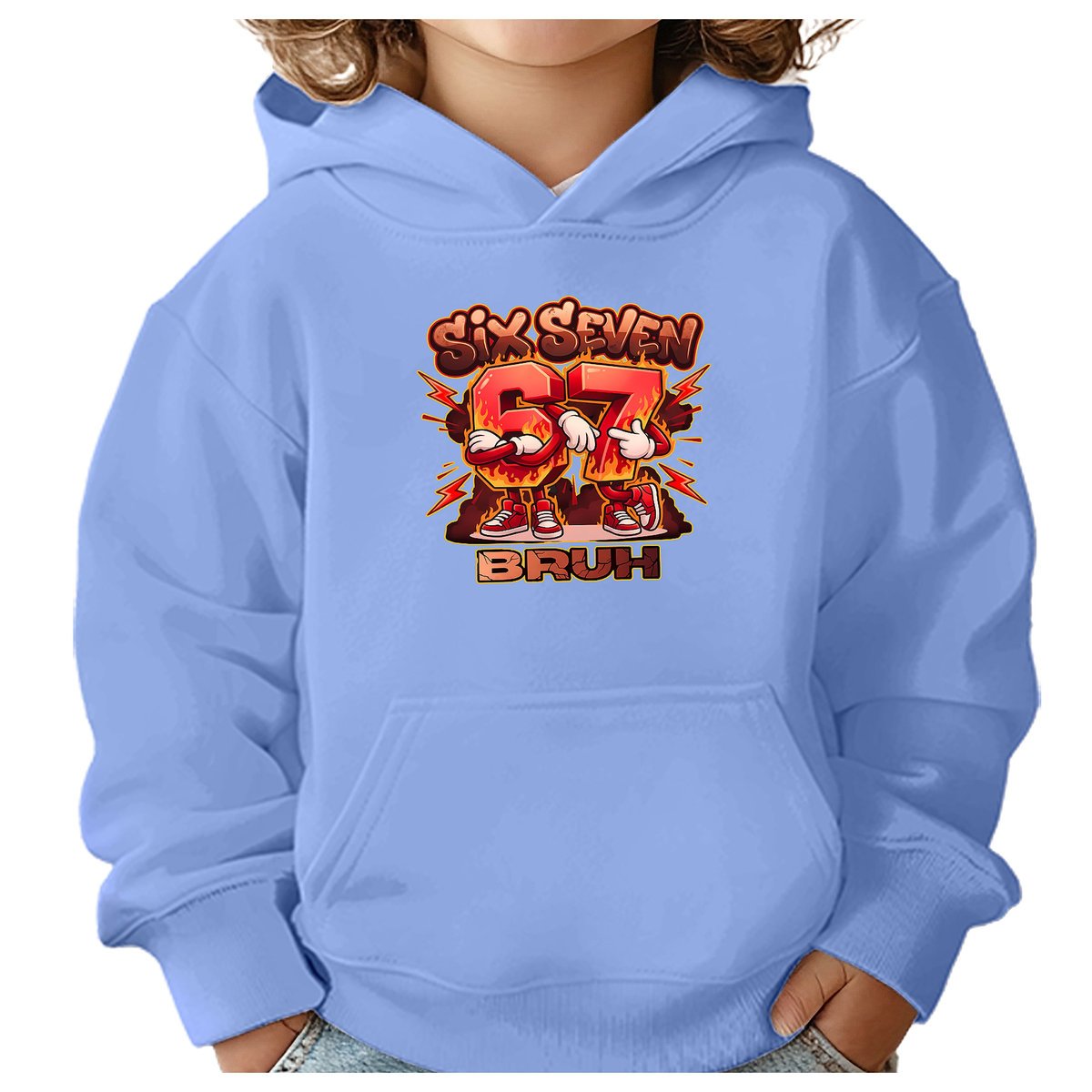 BLUZA DZIECIĘCA 67 SIX SEVEN VIRAL BRUH 104 CHŁOPIĘCA DZIEWCZĘCA