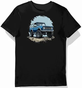 Koszulka męska czarna z motywem eleganckiego SUV-a Ford Bronco L - Koszulki męskie - miniaturka - grafika 1