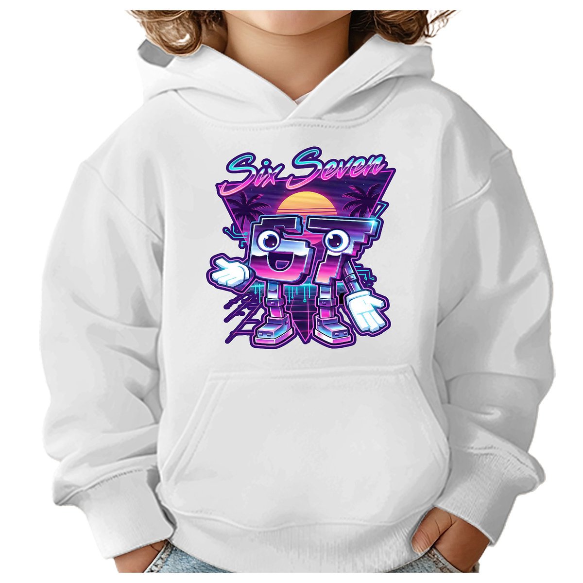 BLUZA DZIECIĘCA Z KAPTUREM 67 SIX SEVEN VIRAL 122-128 DLA DZIECKA PREZENT