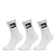Skarpetki męskie - Zestaw 3 par wysokich skarpet unisex Quiksilver EQYAA04071 Biały - miniaturka - grafika 1