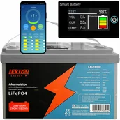 Ładowarki i akumulatory - AKUMULATOR LITOWO-ŻELAZOWO-FOSFORANOWY BMS LiFePO4 LCD/Bluetooth 12.8V 70Ah - miniaturka - grafika 1