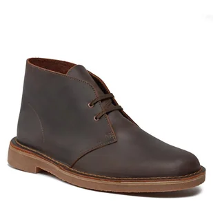 Trzewiki Clarks Bushacre 3 261535327 Brązowy - Botki męskie - miniaturka - grafika 1