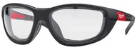 Okulary ochronne - Okulary Ochronne Premium Z Uszczelką Bezbarwne Milwaukee - miniaturka - grafika 1