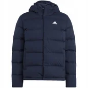 Kurtki męskie - Kurtka męska adidas Helionic Hooded Down granatowa HG8750 XL - miniaturka - grafika 1